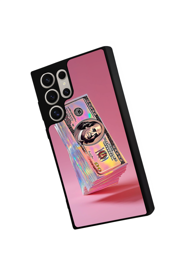 Samsung Galaxy S22 Ultra Uyumlu Money Para Tasarımlı Glossy Premium Kılıf