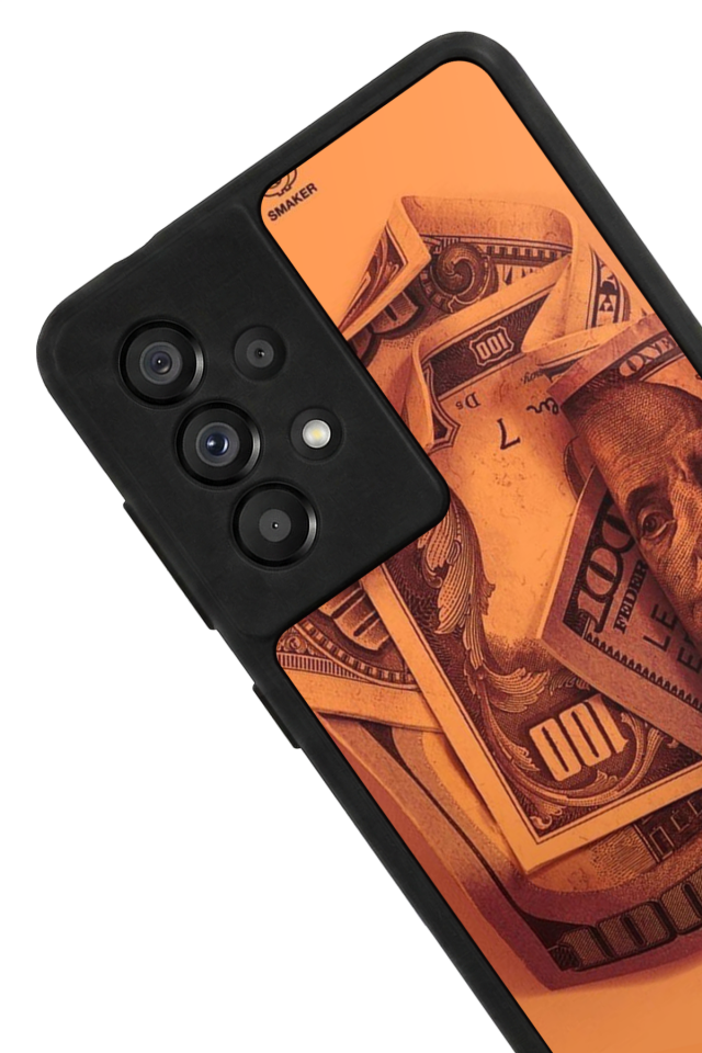 Samsung Galaxy A73 Uyumlu Money Para Tasarımlı Glossy Premium Kılıf