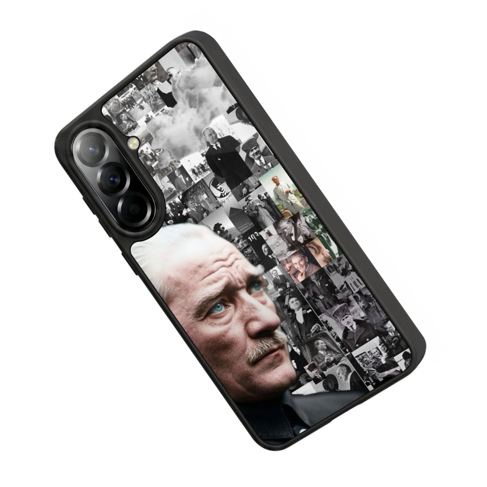 Samsung Galaxy A37 Uyumlu Mustafa Kemal Ataturk Tasarımlı Glossy Premium Kılıf