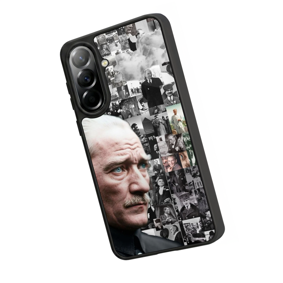 Samsung Galaxy A37 Uyumlu Mustafa Kemal Ataturk Tasarımlı Glossy Premium Kılıf