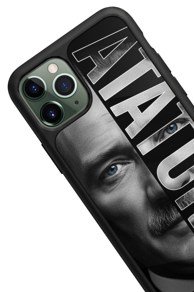 iPhone 11 Pro Max Uyumlu Mustafa Kemal Ataturk Tasarımlı Glossy Premium Kılıf