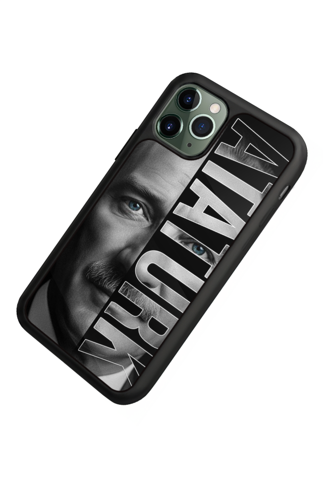 iPhone 11 Pro Max Uyumlu Mustafa Kemal Ataturk Tasarımlı Glossy Premium Kılıf