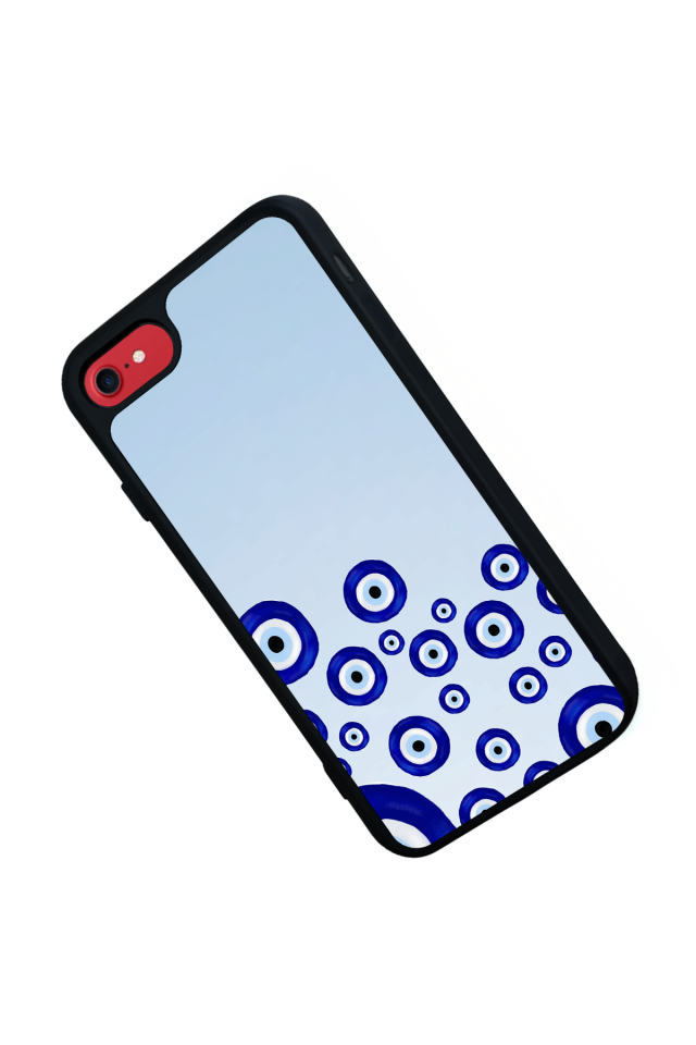 iPhone SE Uyumlu Nazar Tasarımlı Glossy Premium Kılıf