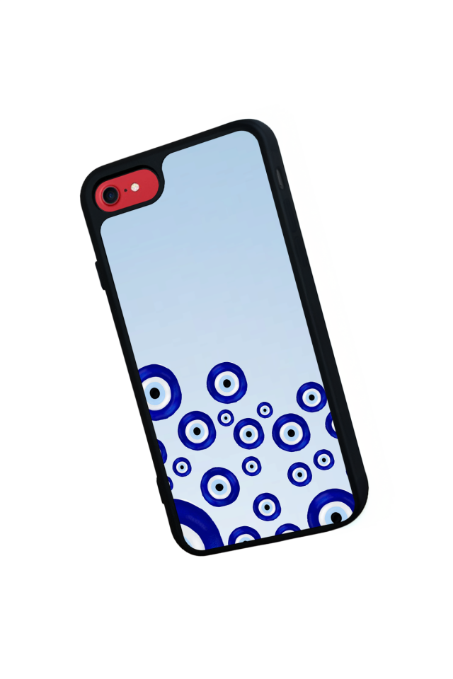 iPhone SE Uyumlu Nazar Tasarımlı Glossy Premium Kılıf