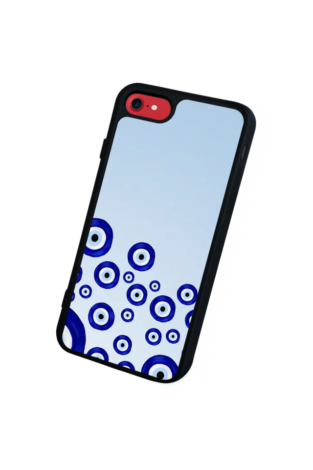 iPhone SE Uyumlu Nazar Tasarımlı Glossy Premium Kılıf