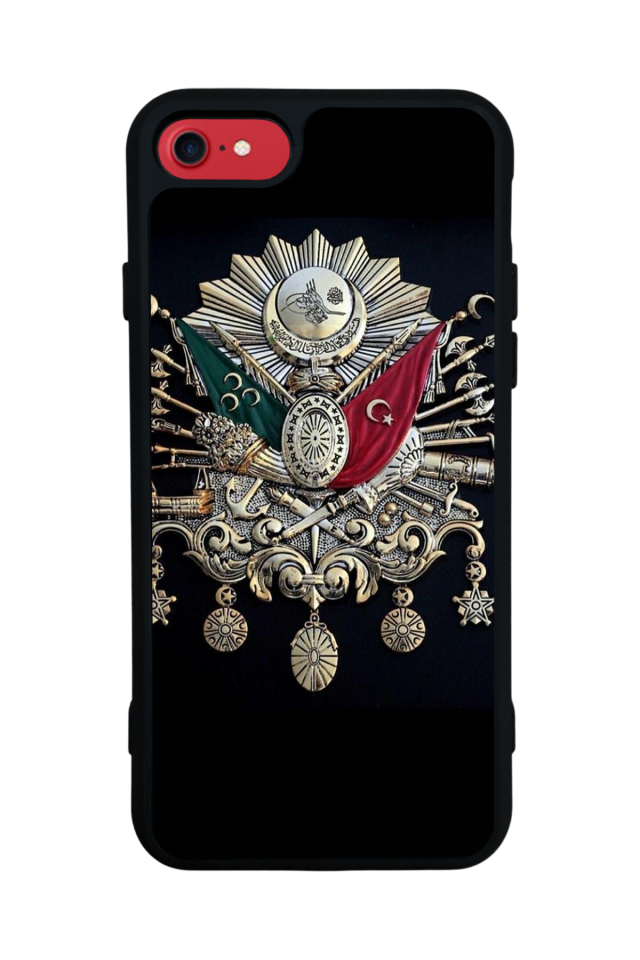 iPhone 8 Uyumlu Osmanli Tugrasi Tasarımlı Glossy Premium Kılıf
