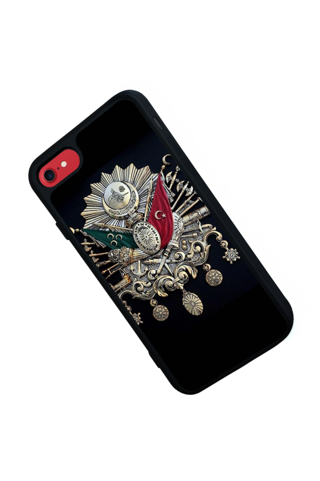 iPhone 8 Uyumlu Osmanli Tugrasi Tasarımlı Glossy Premium Kılıf