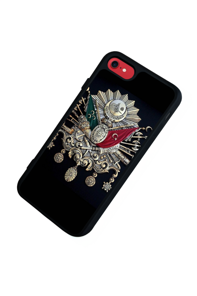 iPhone 8 Uyumlu Osmanli Tugrasi Tasarımlı Glossy Premium Kılıf