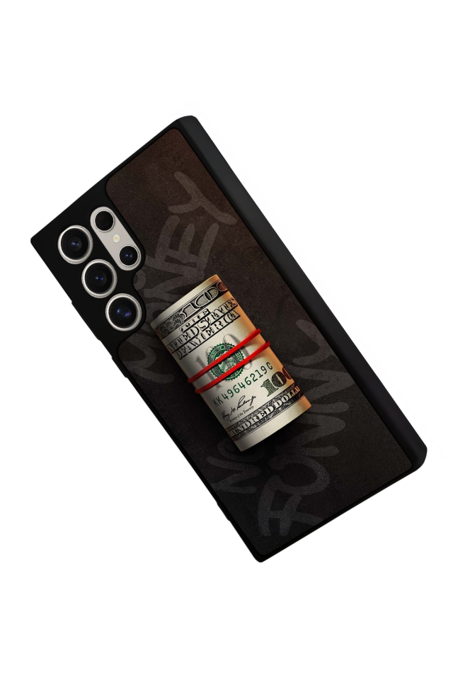 Samsung Galaxy S23 Ultra Uyumlu Para Tasarımlı Glossy Premium Kılıf