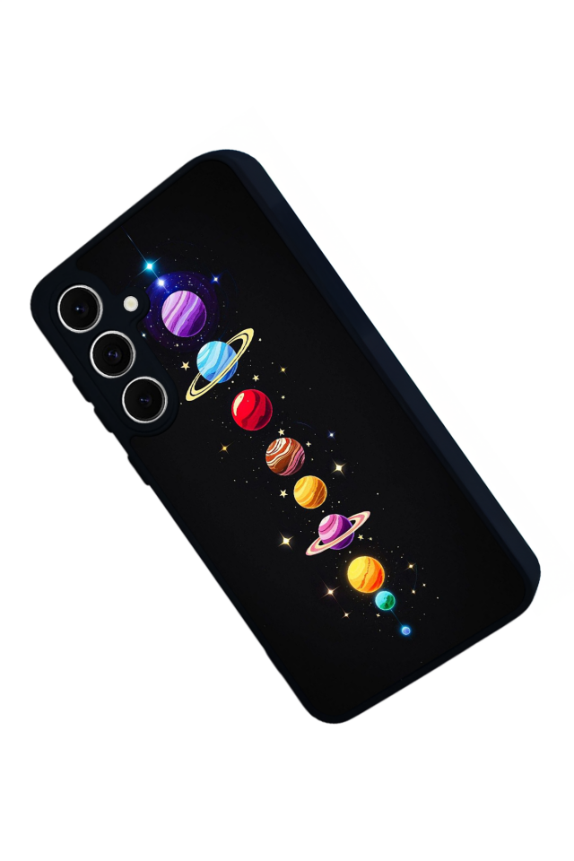 Samsung Galaxy S24 FE Uyumlu Uzay Tasarımlı Glossy Premium Kılıf