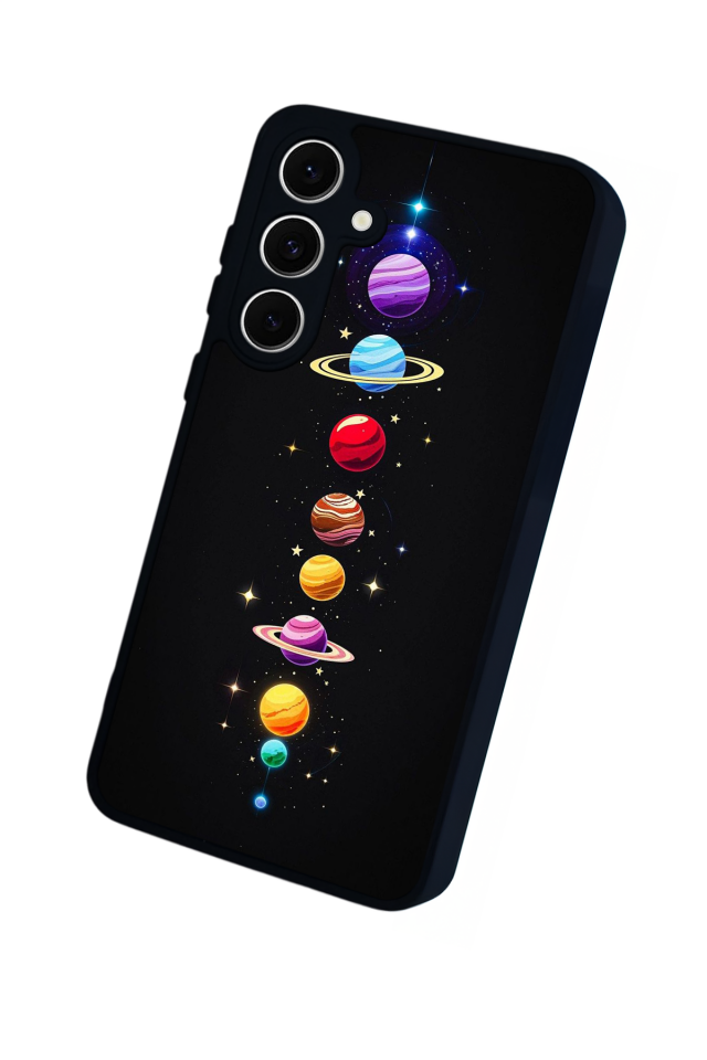 Samsung Galaxy S24 FE Uyumlu Uzay Tasarımlı Glossy Premium Kılıf