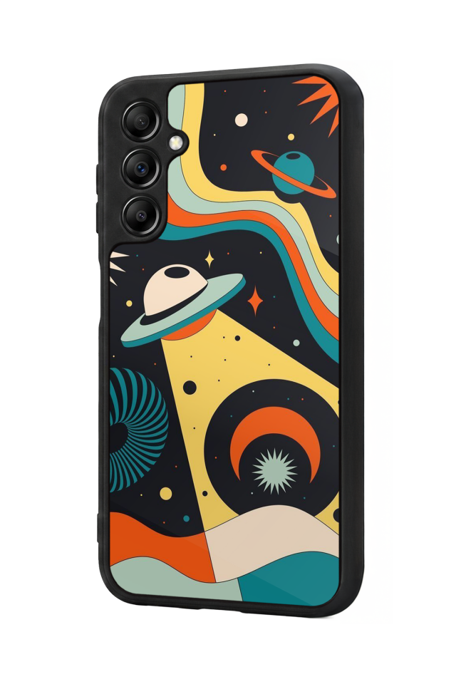 Samsung Galaxy A14 Uyumlu Uzay Tasarımlı Glossy Premium Kılıf