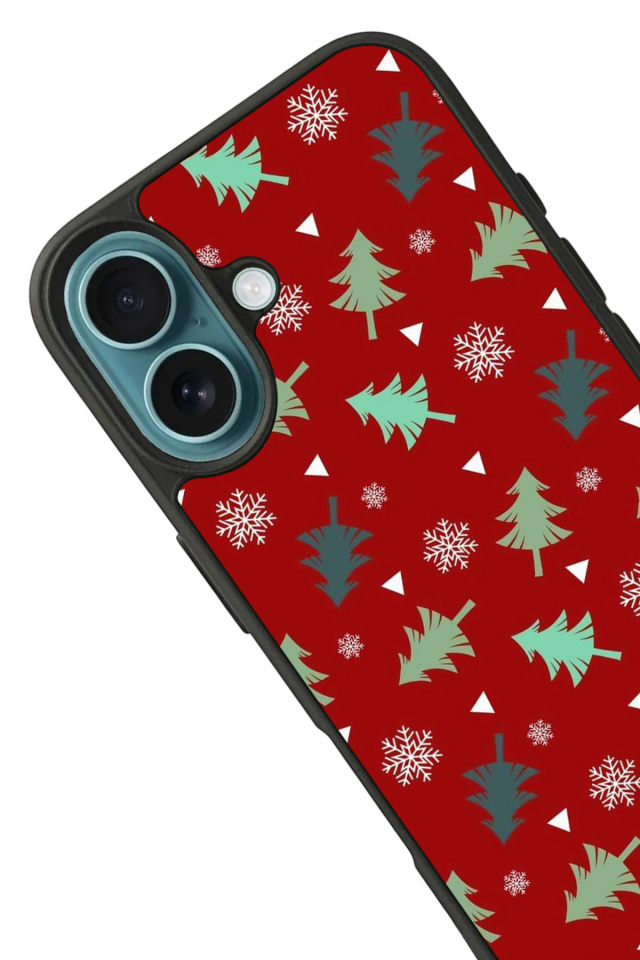 iPhone 16 Uyumlu Yilbasi Christmas Tasarımlı Glossy Premium Kılıf