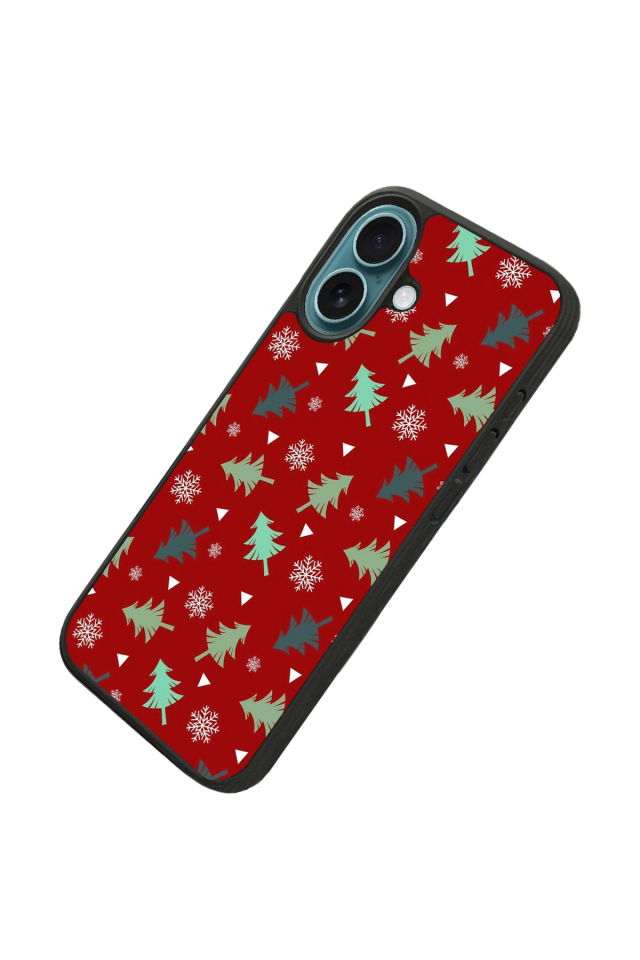 iPhone 16 Uyumlu Yilbasi Christmas Tasarımlı Glossy Premium Kılıf