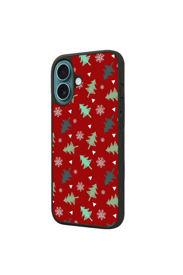 iPhone 16 Uyumlu Yilbasi Christmas Tasarımlı Glossy Premium Kılıf