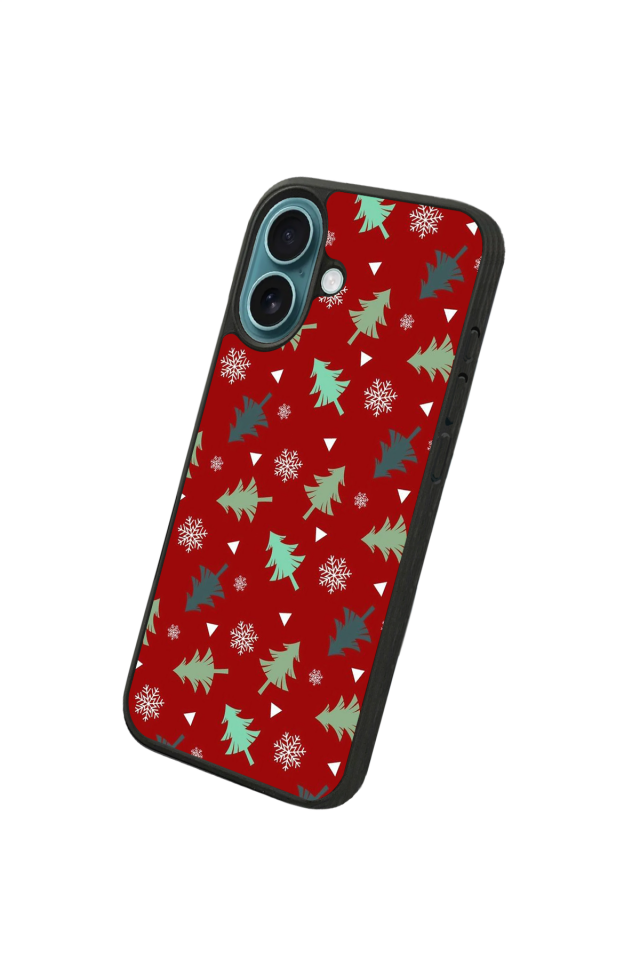 iPhone 16 Uyumlu Yilbasi Christmas Tasarımlı Glossy Premium Kılıf