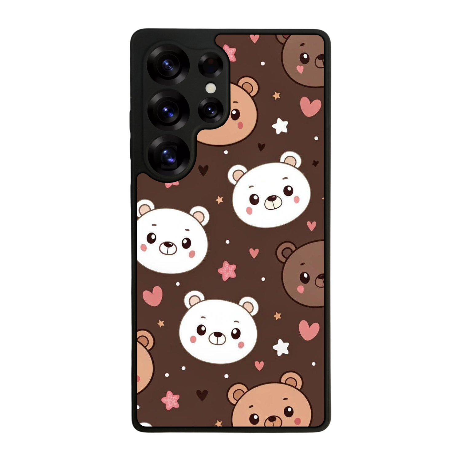 Samsung Galaxy S25 Ultra Uyumlu Ayı Tasarımlı Glossy Premium Kılıf