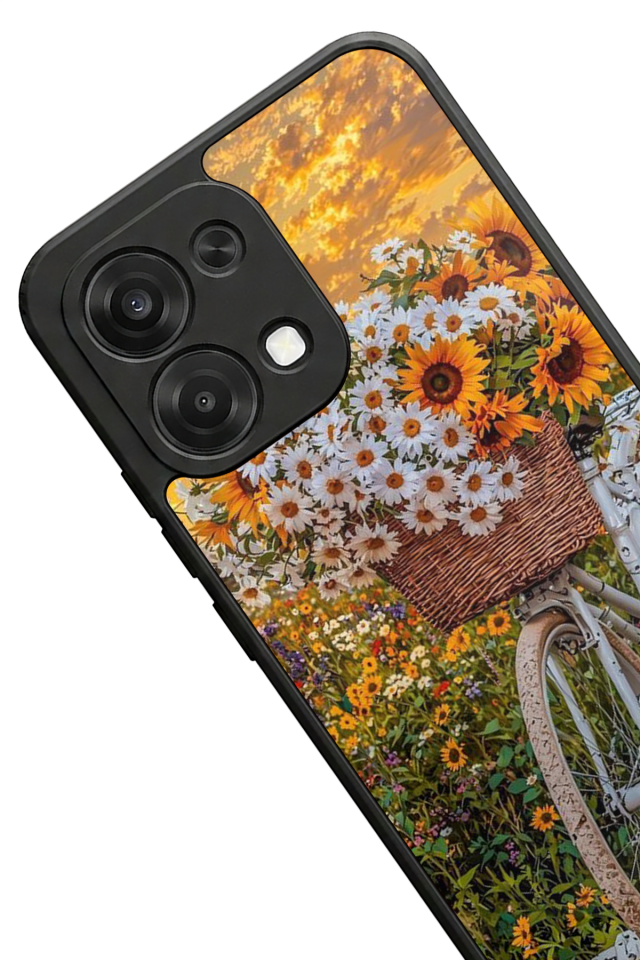 Oppo A6 Pro Uyumlu Cicek Tasarımlı Glossy Premium Kılıf