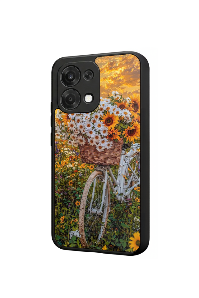Oppo A6 Pro Uyumlu Cicek Tasarımlı Glossy Premium Kılıf
