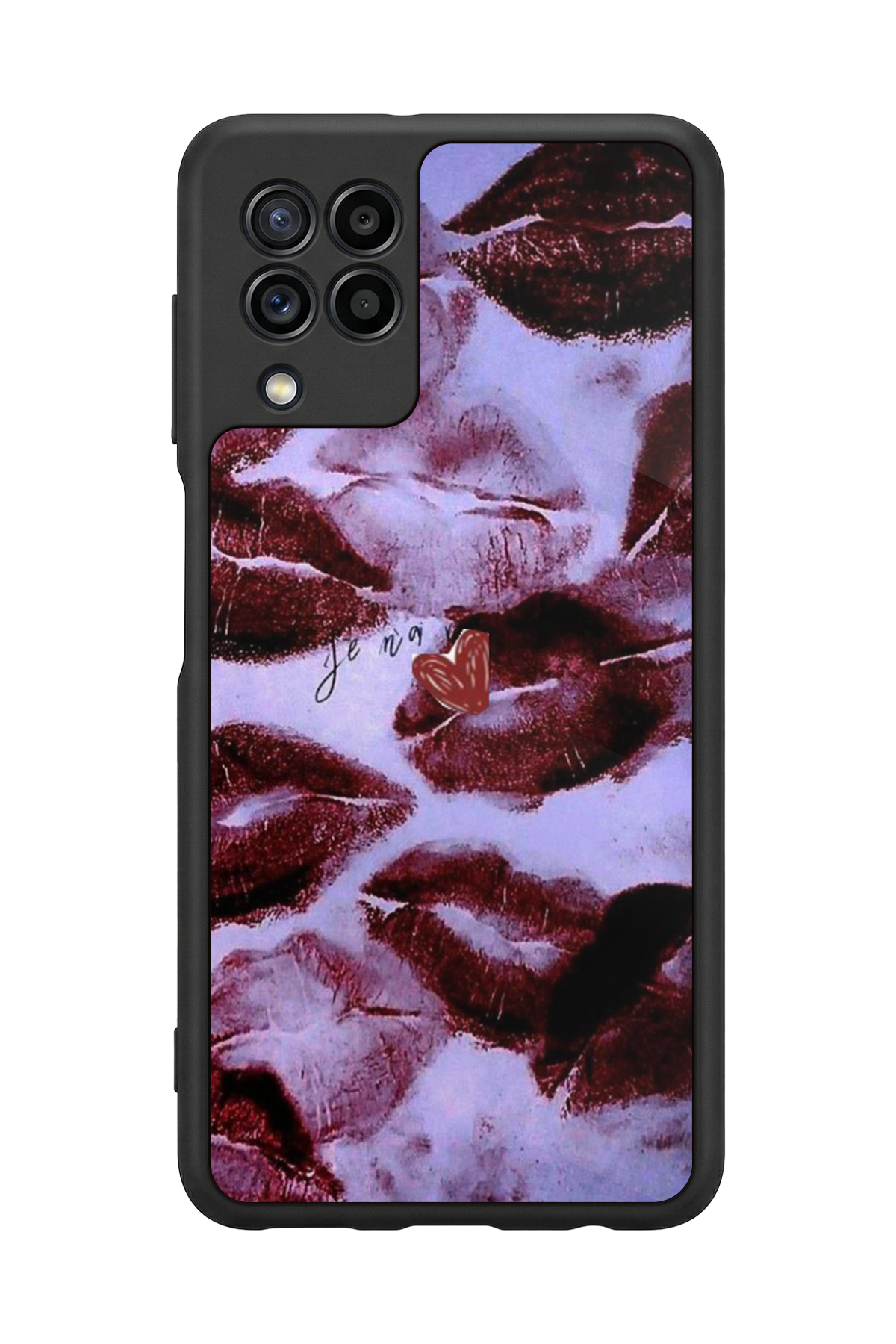 Samsung Galaxy M32 Uyumlu Dudak Tasarımlı Glossy Premium Kılıf