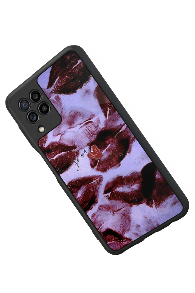 Samsung Galaxy M32 Uyumlu Dudak Tasarımlı Glossy Premium Kılıf
