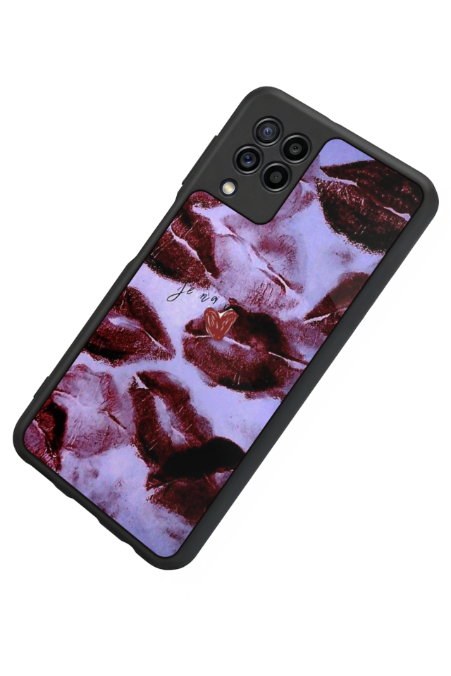 Samsung Galaxy M32 Uyumlu Dudak Tasarımlı Glossy Premium Kılıf