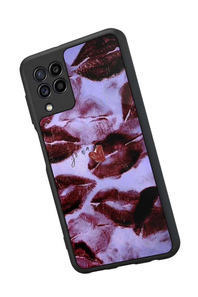 Samsung Galaxy M32 Uyumlu Dudak Tasarımlı Glossy Premium Kılıf