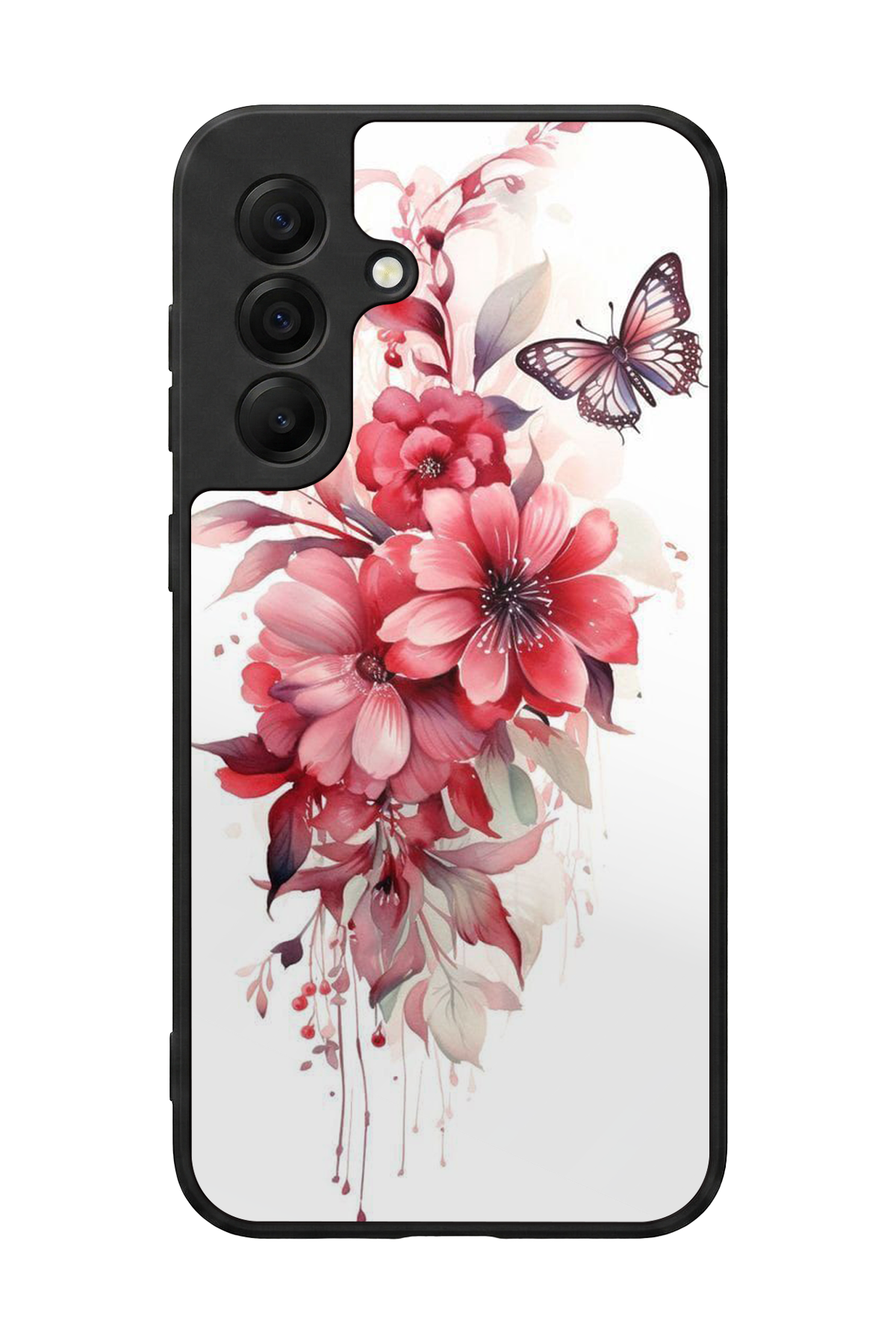 Samsung Galaxy A17 Uyumlu Floral Tasarımlı Glossy Premium Kılıf
