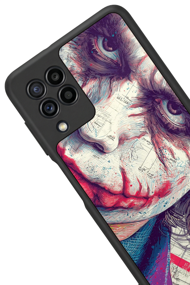 Samsung Galaxy M22 Uyumlu Joker Tasarımlı Glossy Premium Kılıf