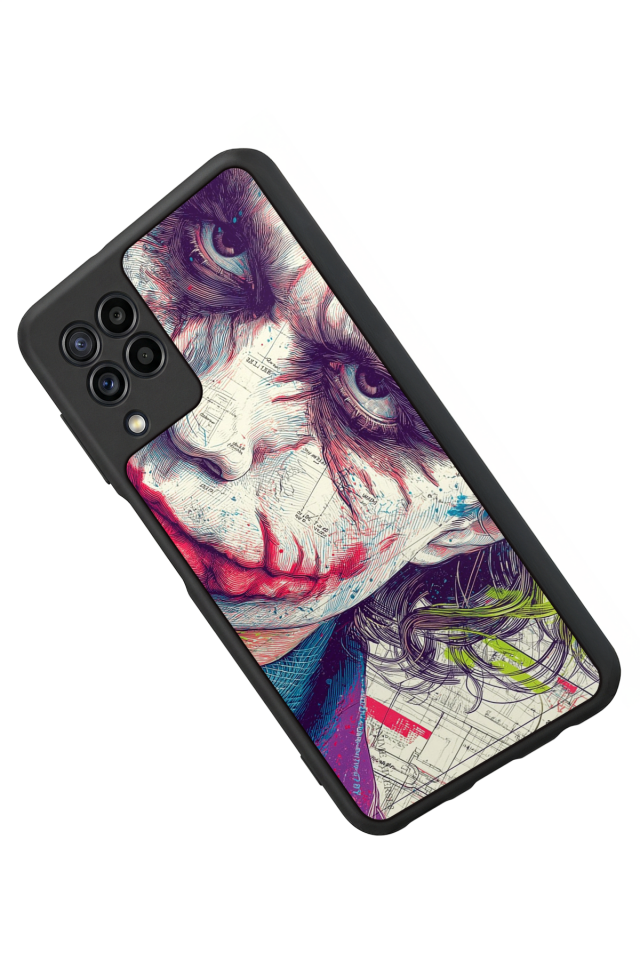 Samsung Galaxy M22 Uyumlu Joker Tasarımlı Glossy Premium Kılıf
