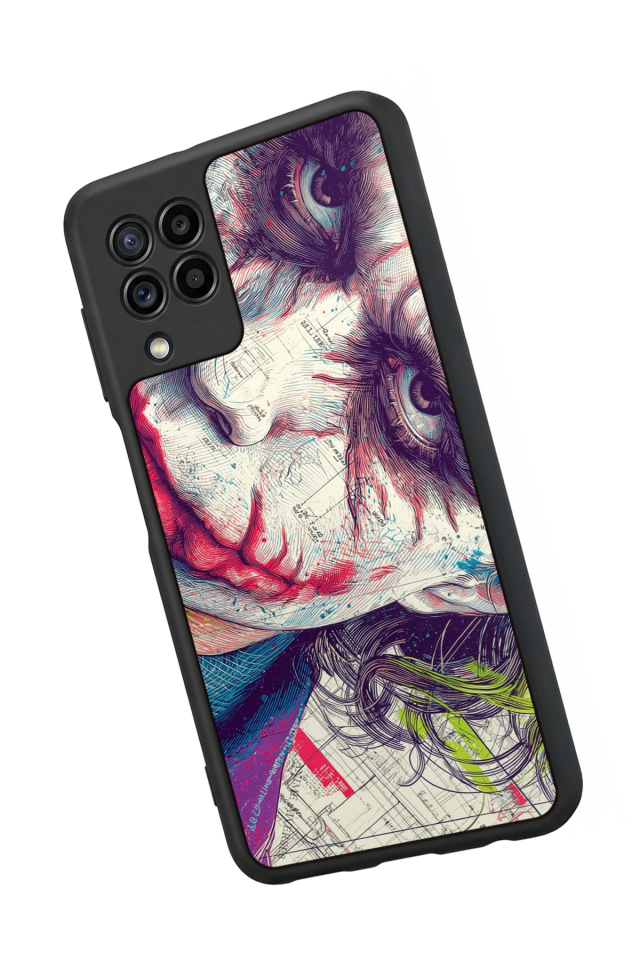 Samsung Galaxy M22 Uyumlu Joker Tasarımlı Glossy Premium Kılıf