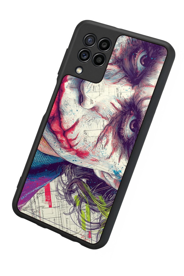 Samsung Galaxy M22 Uyumlu Joker Tasarımlı Glossy Premium Kılıf