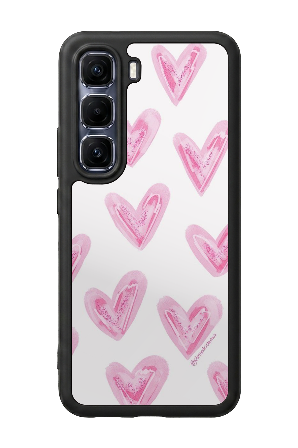 Infinix Hot 60 Pro Plus Uyumlu Kalp Love Tasarımlı Glossy Premium Kılıf