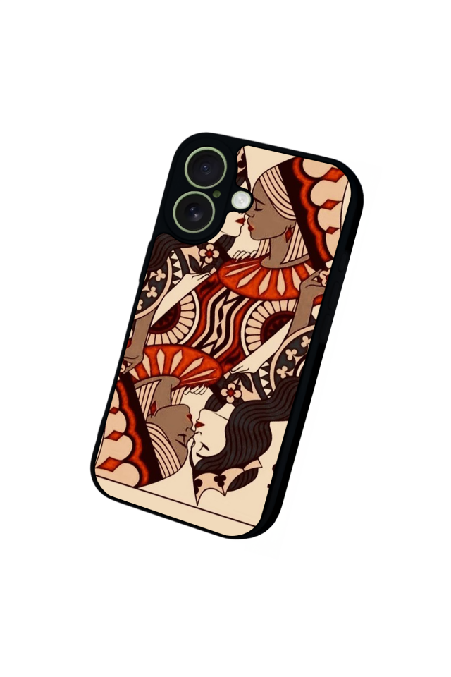 iPhone 17 Uyumlu Kalp Love Tasarımlı Glossy Premium Kılıf