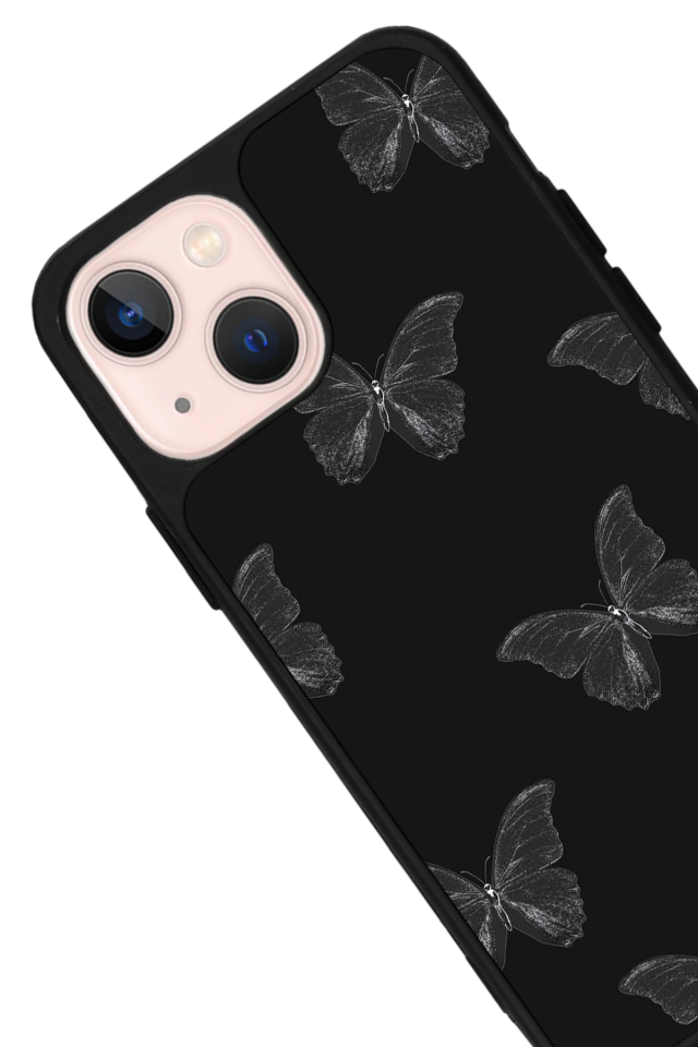 iPhone 13/14 Uyumlu Kelebek Tasarımlı Glossy Premium Kılıf