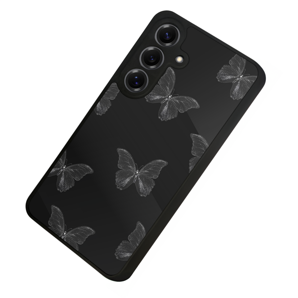 Samsung Galaxy S25 Uyumlu Kelebek Tasarımlı Glossy Premium Kılıf