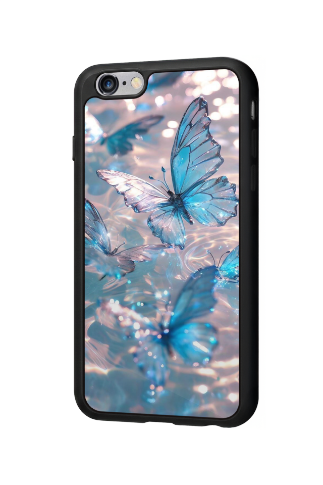 iPhone 6s Plus Uyumlu Kelebek Tasarımlı Glossy Premium Kılıf