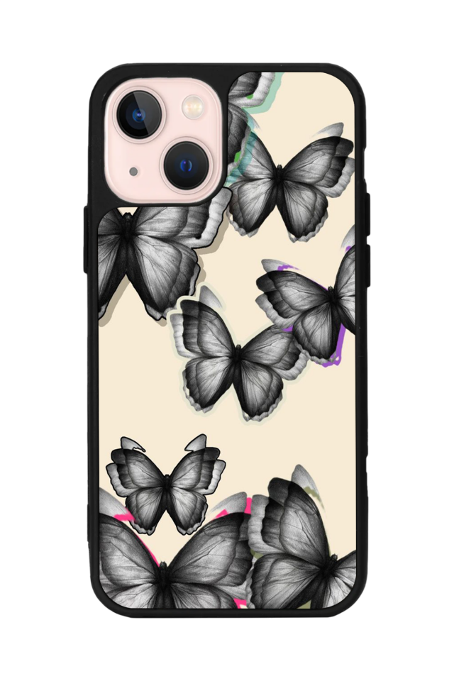 iPhone 15 Plus Uyumlu Kelebek Tasarımlı Glossy Premium Kılıf