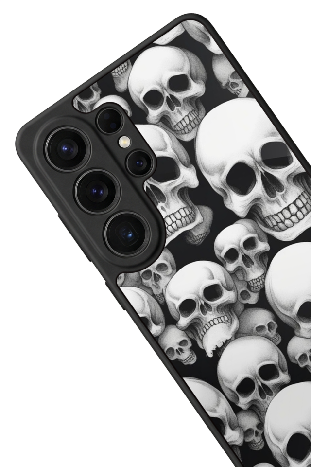 Samsung Galaxy S26 Ultra Uyumlu KuruKafa Tasarımlı Glossy Premium Kılıf