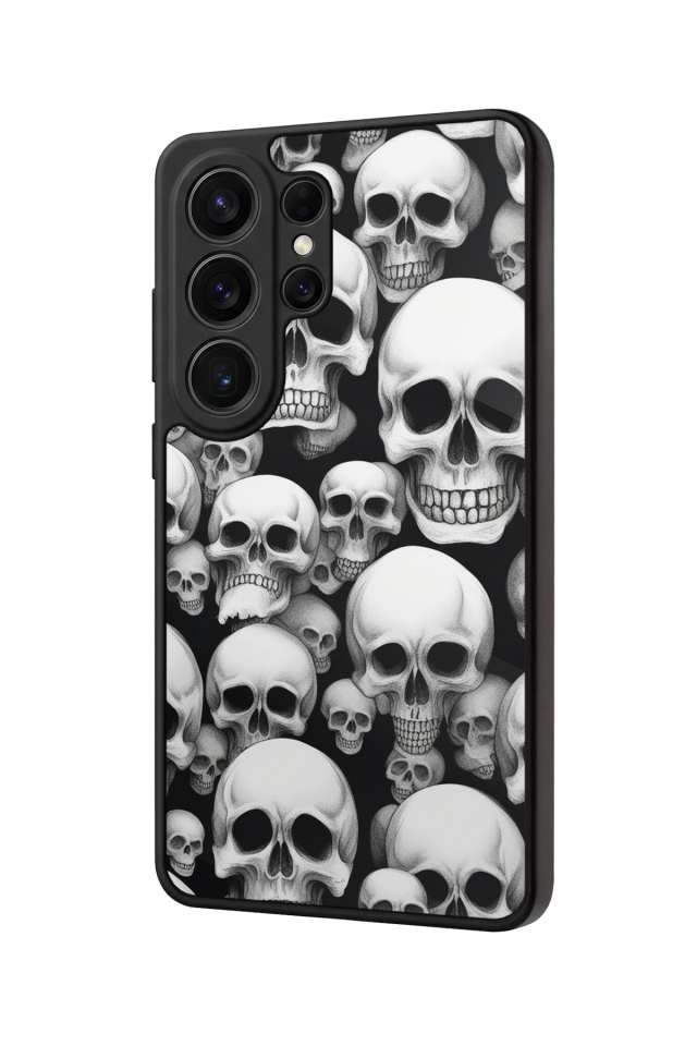 Samsung Galaxy S26 Ultra Uyumlu KuruKafa Tasarımlı Glossy Premium Kılıf