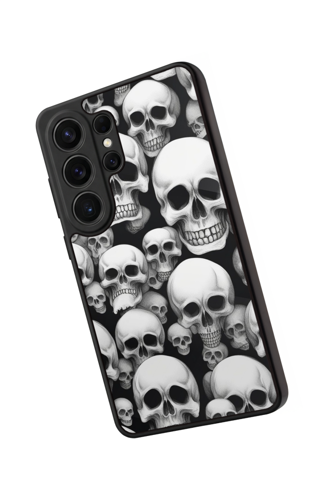 Samsung Galaxy S26 Ultra Uyumlu KuruKafa Tasarımlı Glossy Premium Kılıf