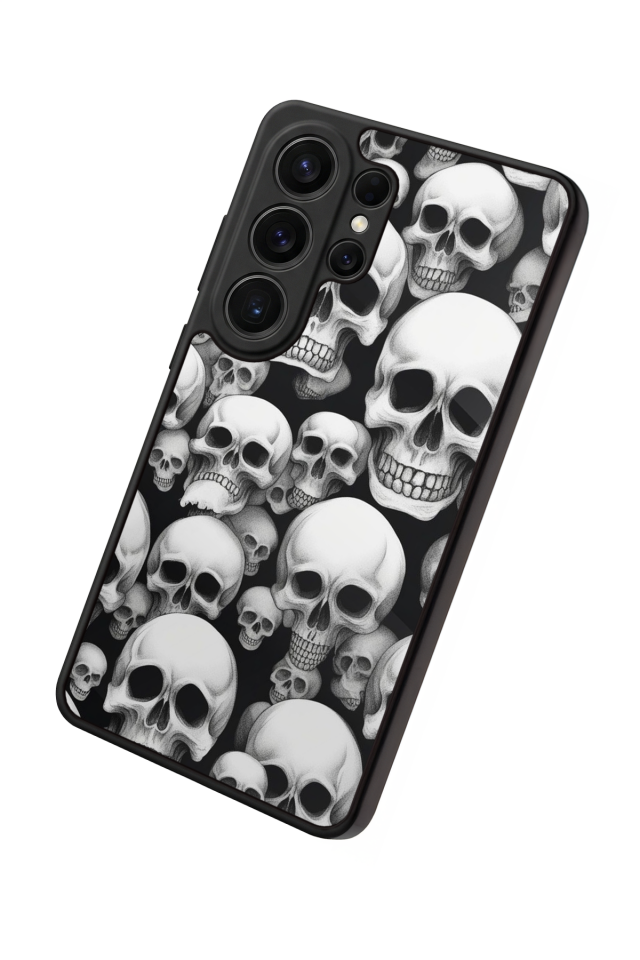 Samsung Galaxy S26 Ultra Uyumlu KuruKafa Tasarımlı Glossy Premium Kılıf