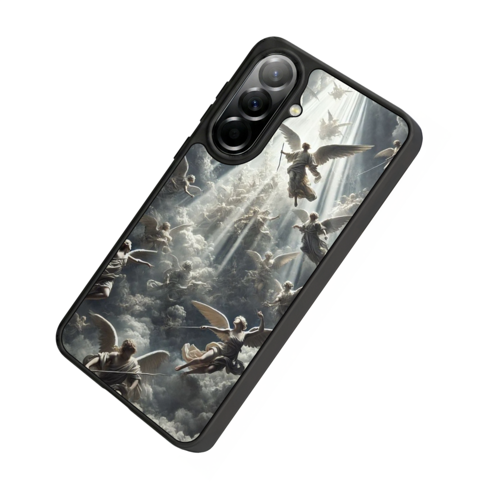 Samsung Galaxy A57 Uyumlu Melek Tasarımlı Glossy Premium Kılıf