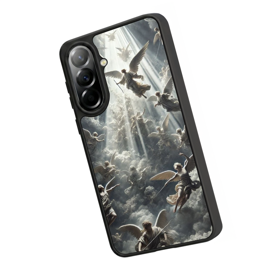 Samsung Galaxy A57 Uyumlu Melek Tasarımlı Glossy Premium Kılıf