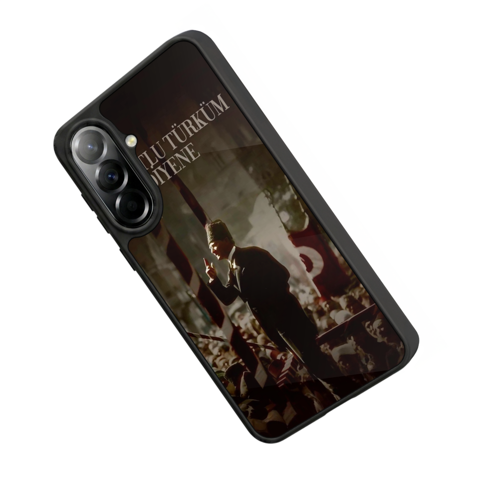 Samsung Galaxy A37 Uyumlu Mustafa Kemal Ataturk Tasarımlı Glossy Premium Kılıf