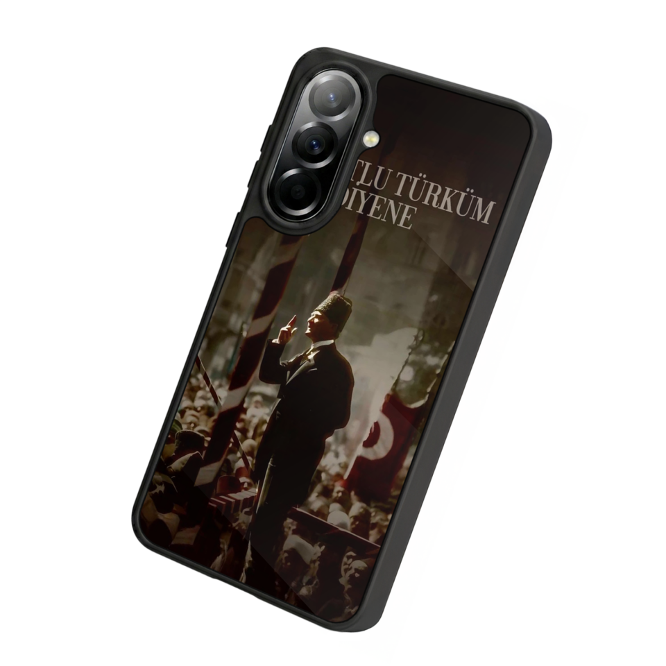 Samsung Galaxy A37 Uyumlu Mustafa Kemal Ataturk Tasarımlı Glossy Premium Kılıf