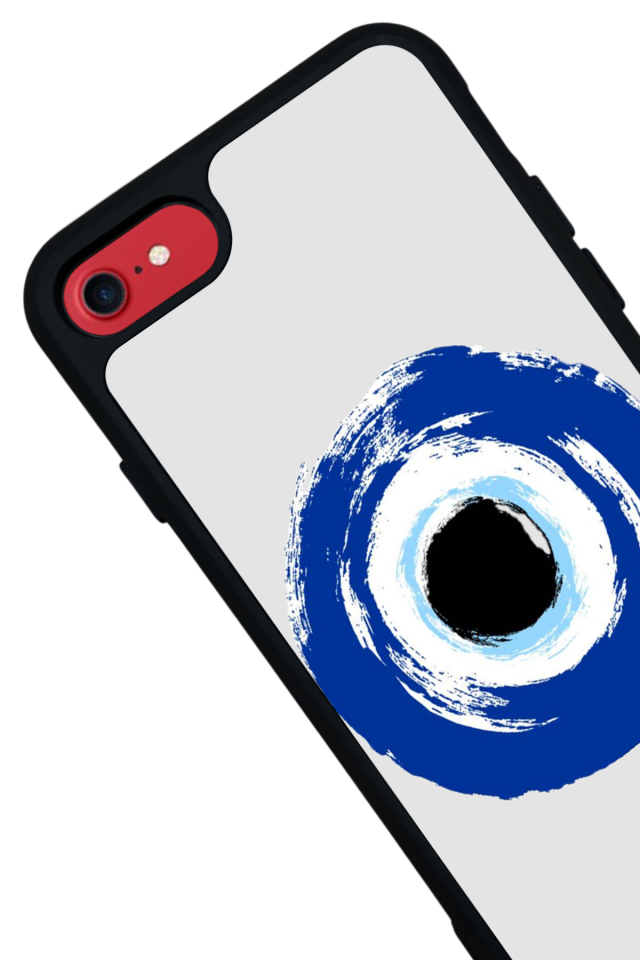 iPhone SE Uyumlu Nazar Tasarımlı Glossy Premium Kılıf
