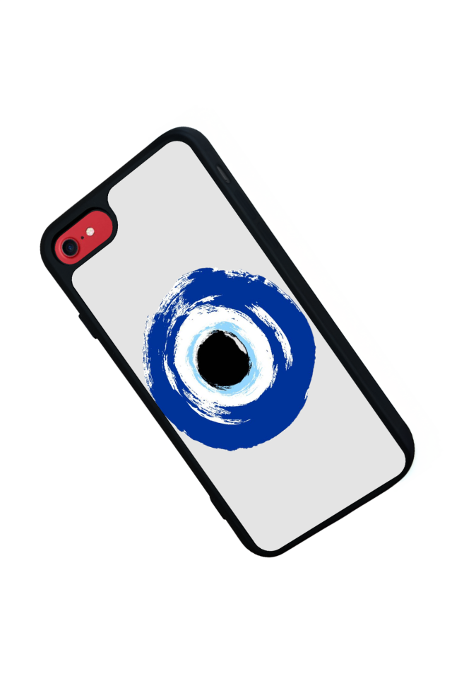 iPhone SE Uyumlu Nazar Tasarımlı Glossy Premium Kılıf