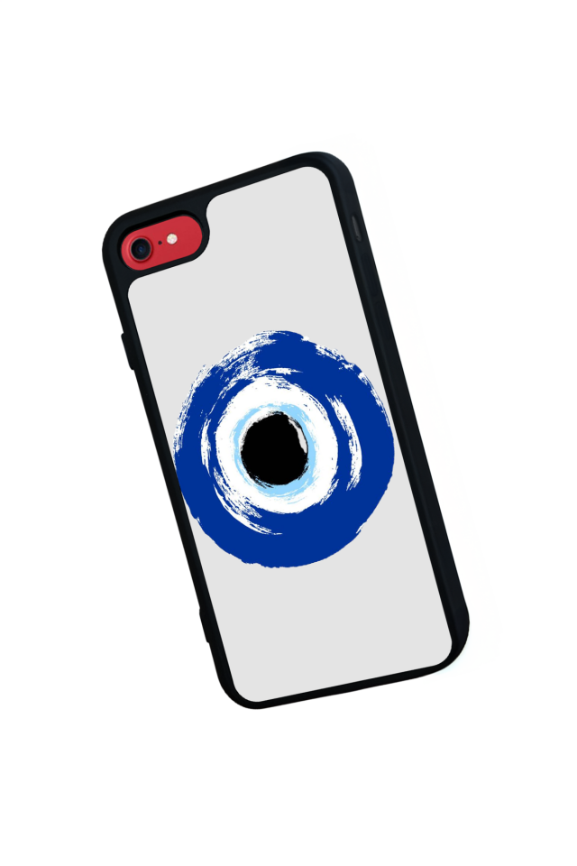 iPhone SE Uyumlu Nazar Tasarımlı Glossy Premium Kılıf