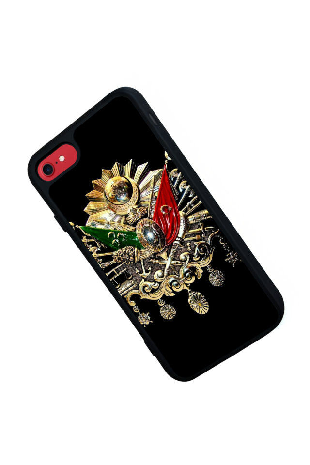 iPhone 8 Uyumlu Osmanli Tugrasi Tasarımlı Glossy Premium Kılıf